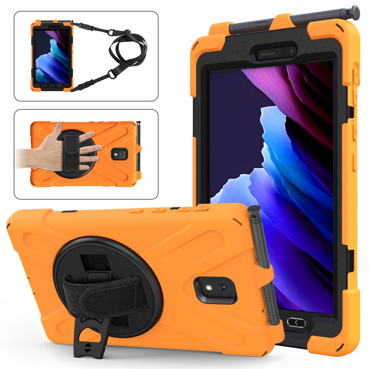 Pirate King Rotating Hand Shoulder Strap Galaxy Tab Active5 Case