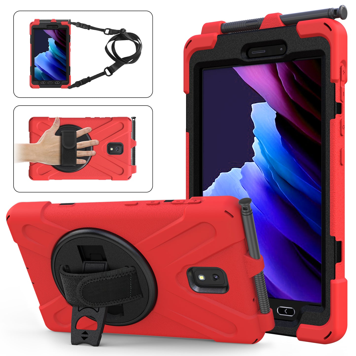 Pirate King Rotating Hand Shoulder Strap Galaxy Tab Active5 Case