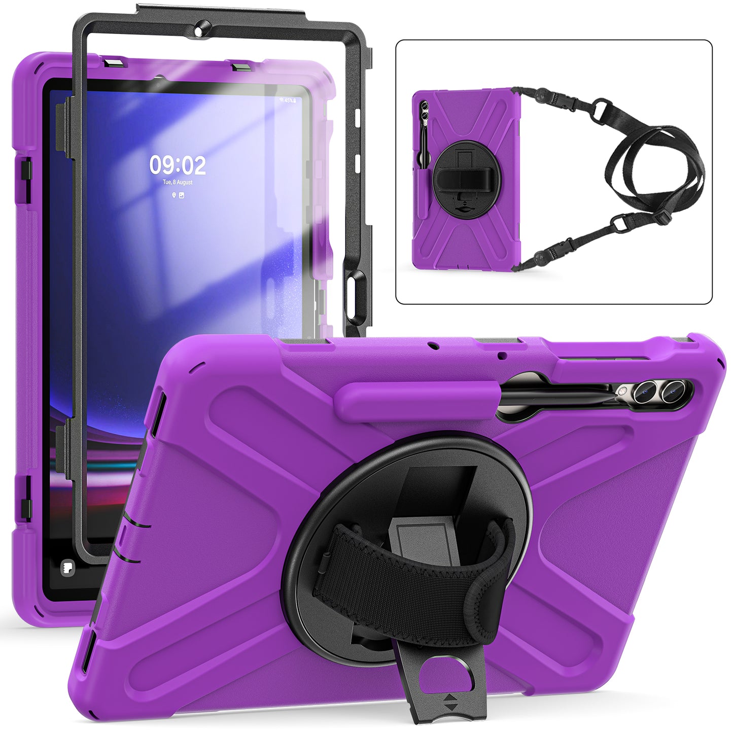 Pirate King Rotating Hand Shoulder Strap Galaxy Tab S10+ Case