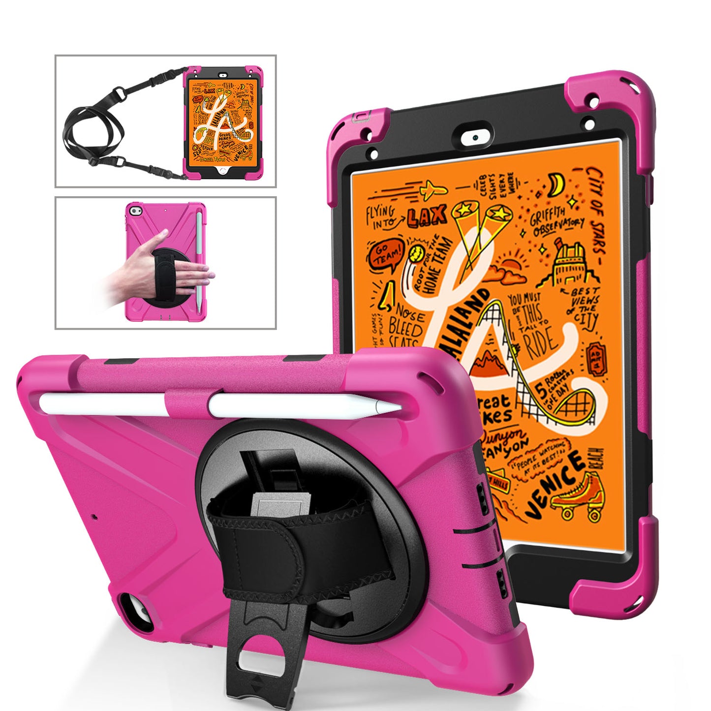 Pirate King Rotating Hand Shoulder Strap iPad Mini 5 Case