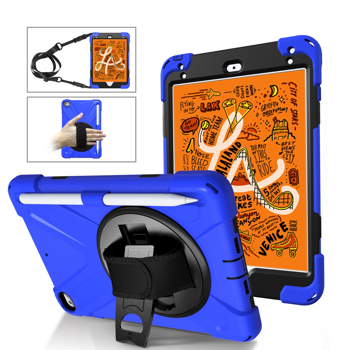 Pirate King Rotating Hand Shoulder Strap iPad Mini 5 Case