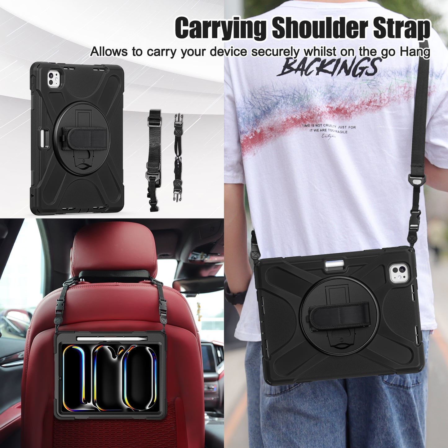 Pirate King Rotating Hand Shoulder Strap iPad Pro 11 2024 Case