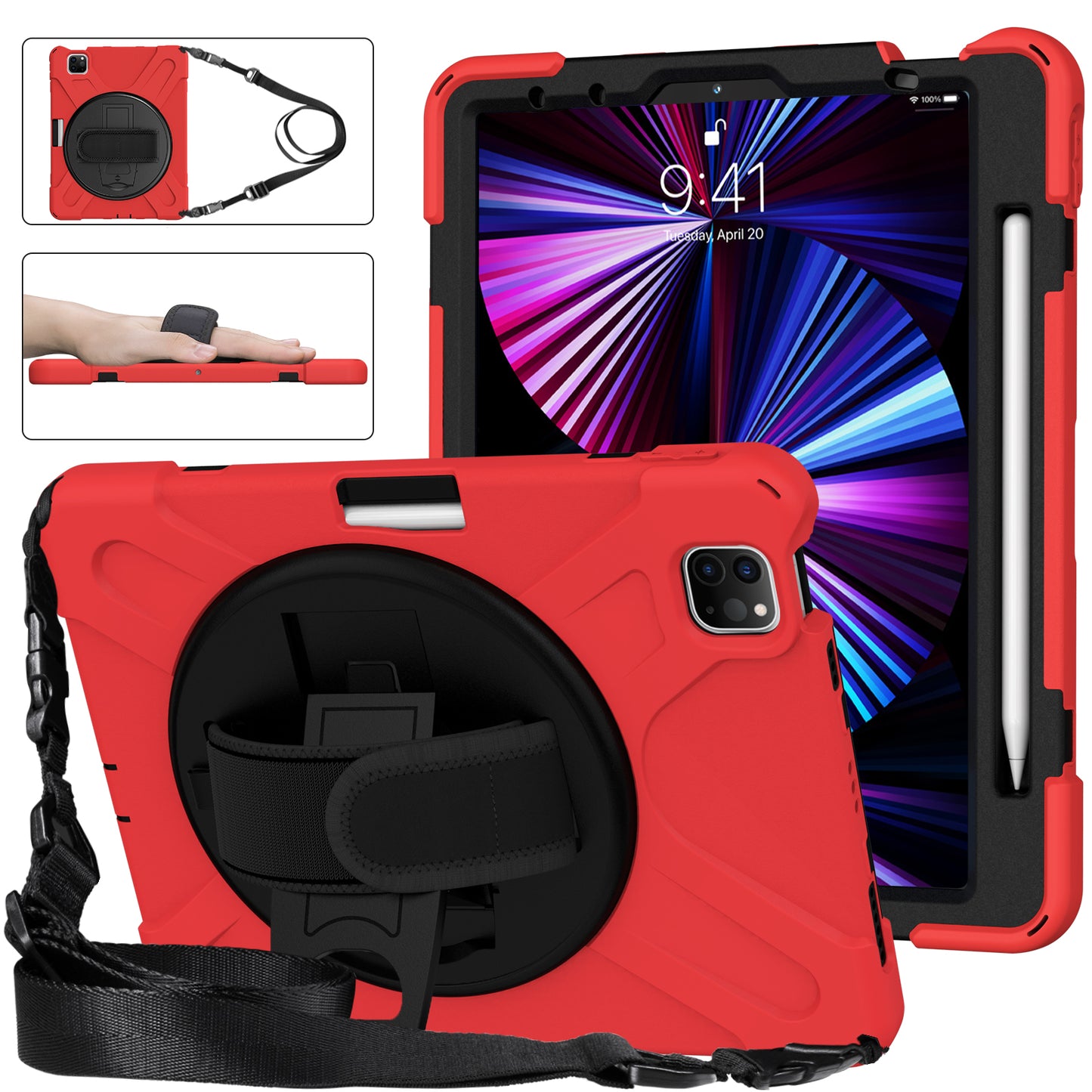 Pirate King Rotating Hand Shoulder Strap iPad Pro 11 2018 Case