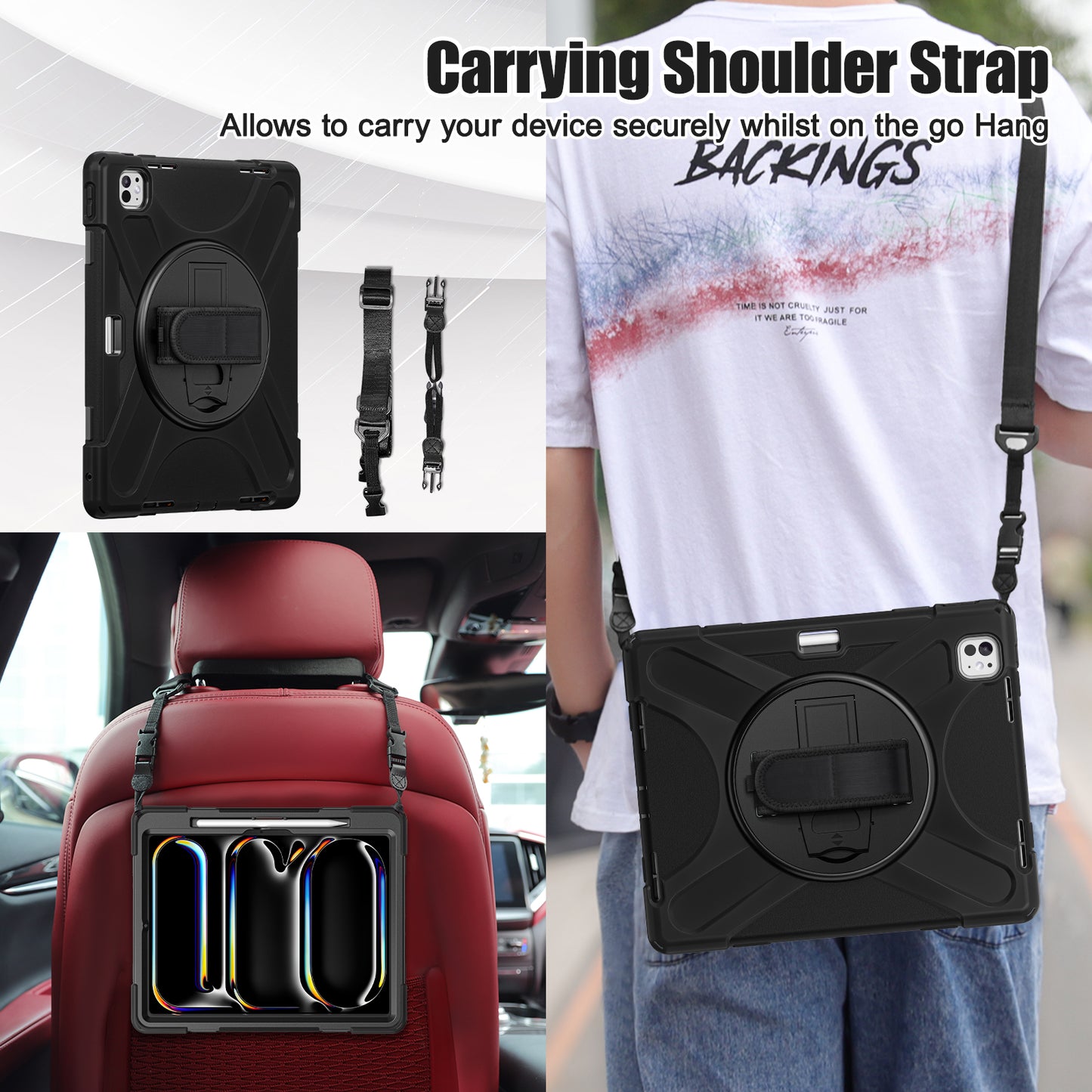 Pirate King Rotating Hand Shoulder Strap iPad Pro 13 2024 Case