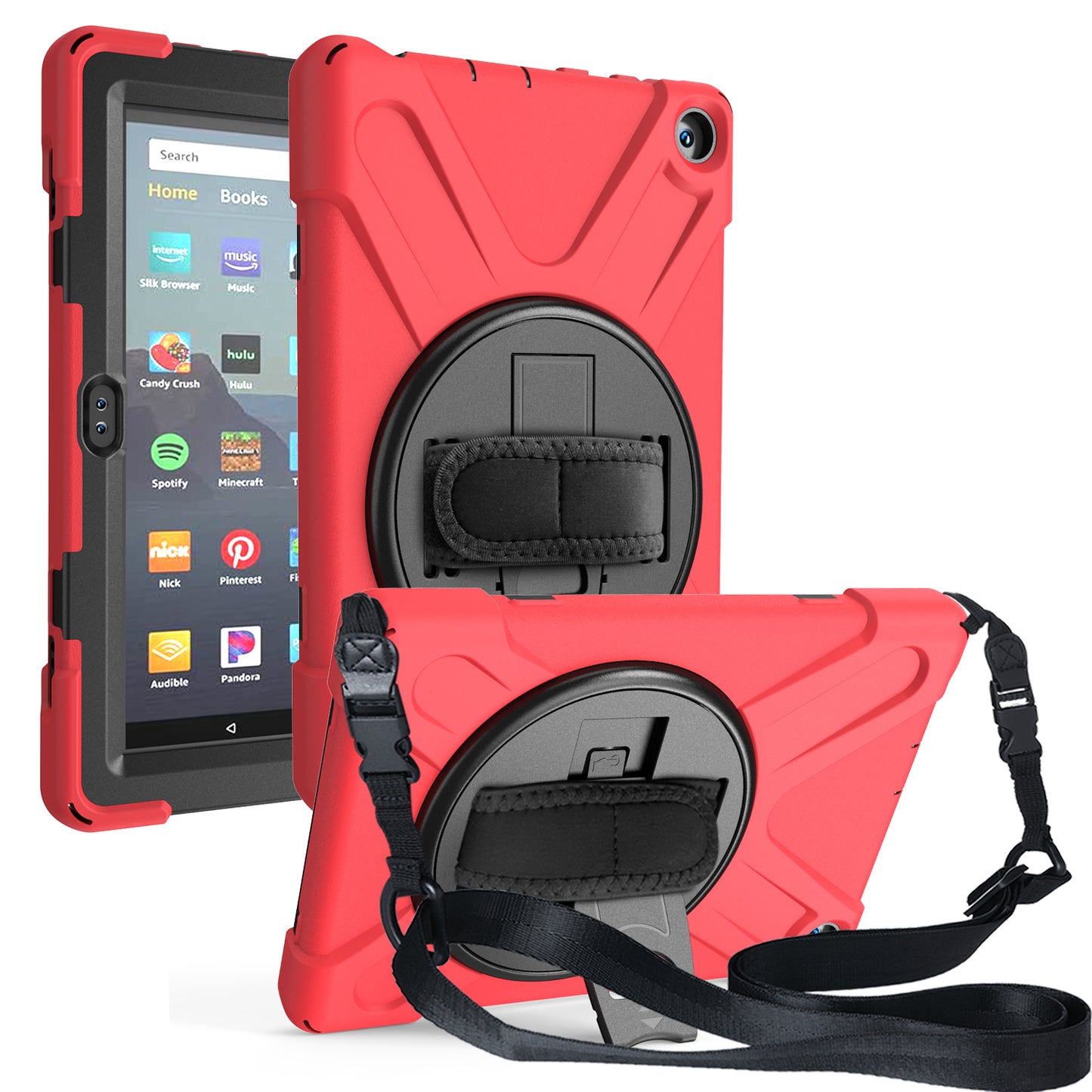 Pirate King Rotating Hand Shoulder Strap Kindle Fire HD 8 2020 Case