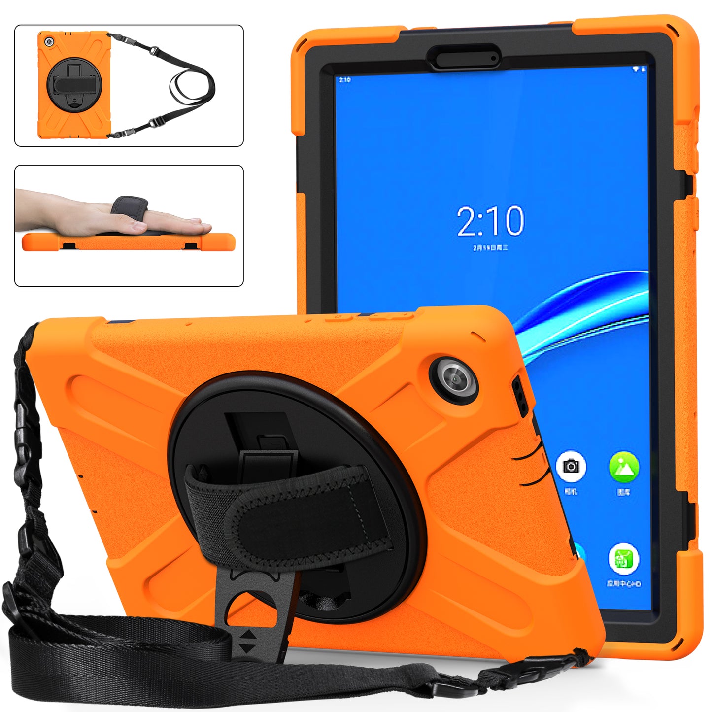 Pirate King Rotating Hand Shoulder Strap Lenovo Tab M10 (2020) Case