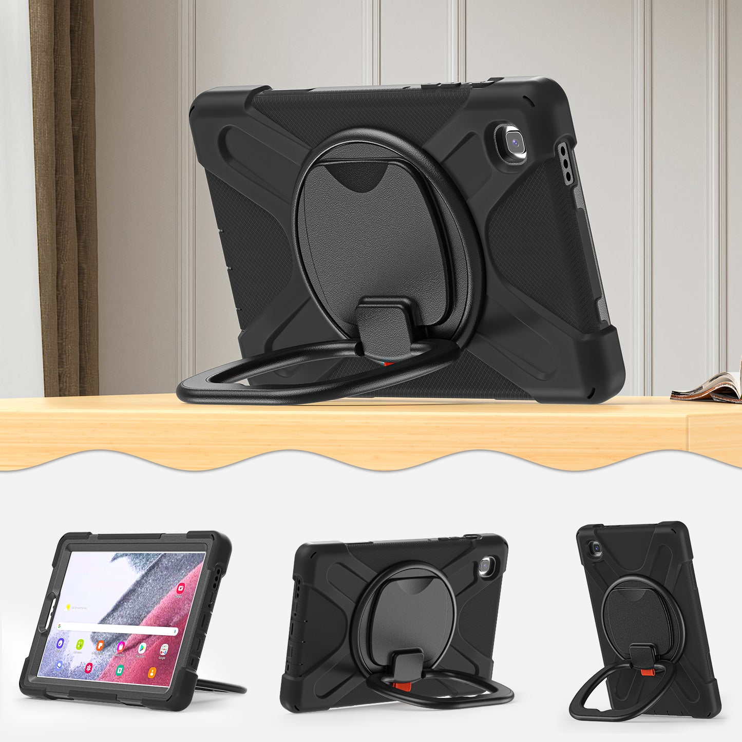 Pirate Box Rotating Hook Stand Galaxy Tab A7 Lite Case