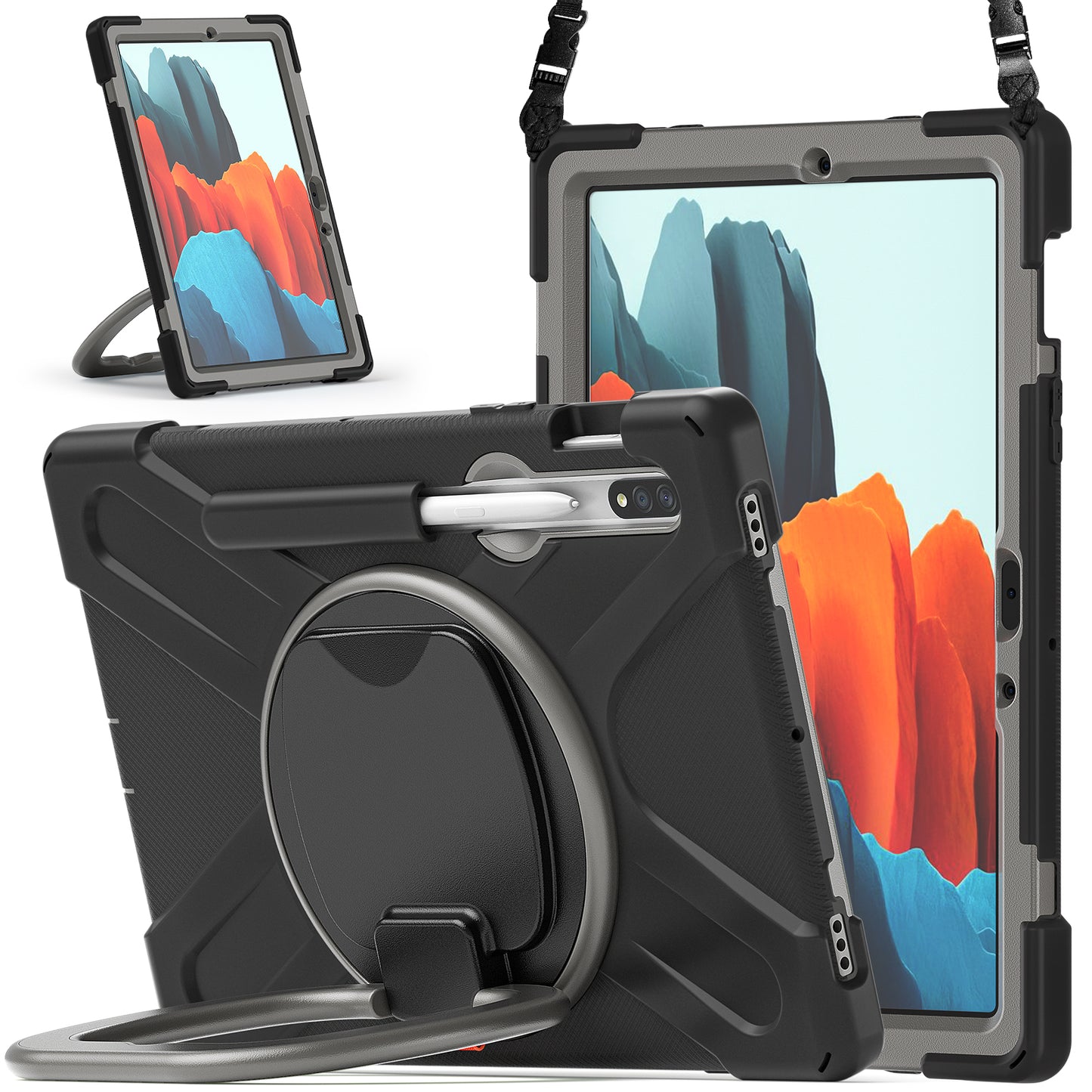 Pirate Box Rotating Hook Stand Galaxy Tab S6 Case