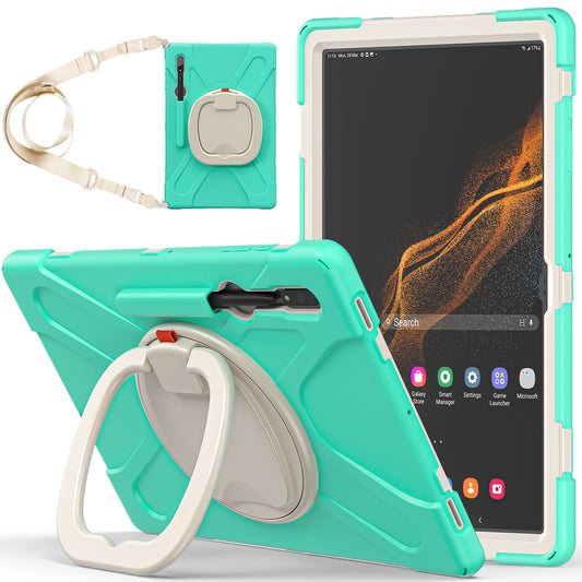 Pirate Box Rotating Hook Stand Galaxy Tab S8 Ultra Case