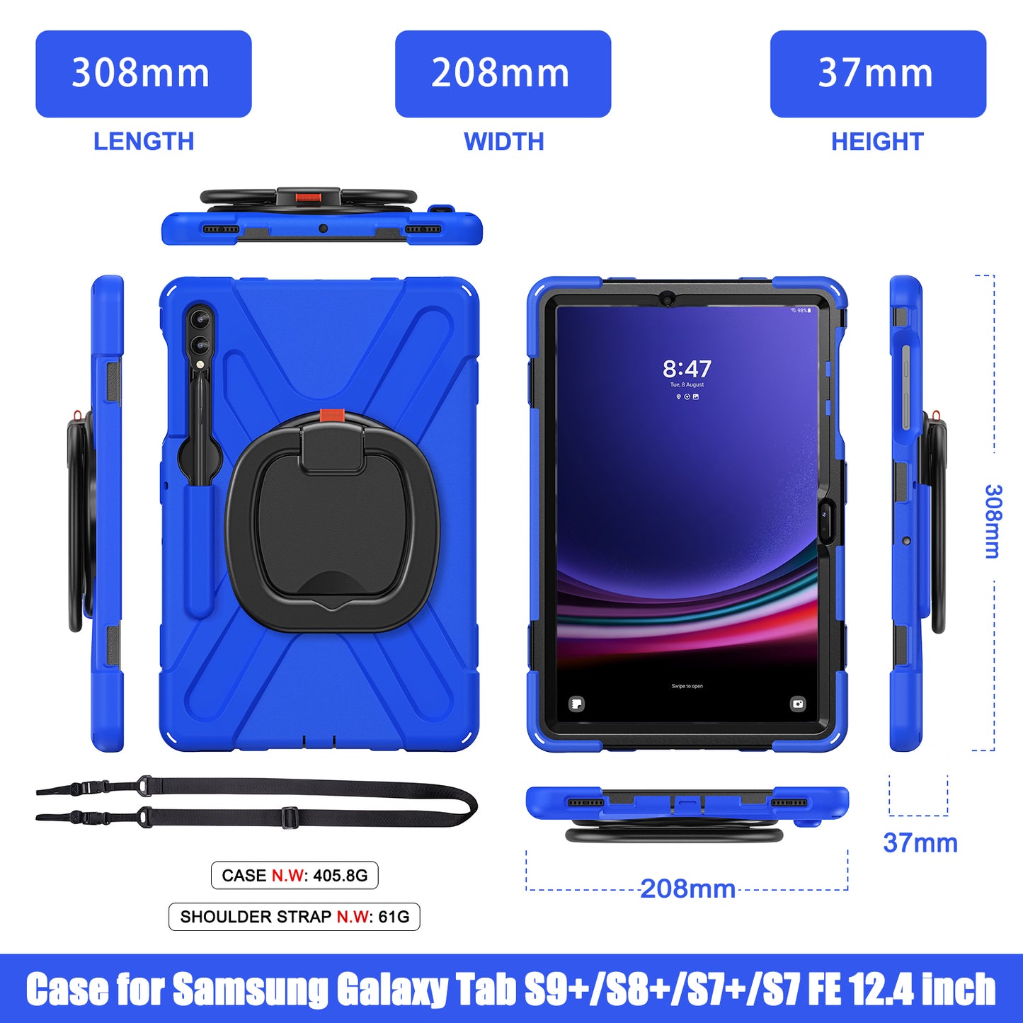 Pirate Box Rotating Hook Stand Galaxy Tab S10+ Case