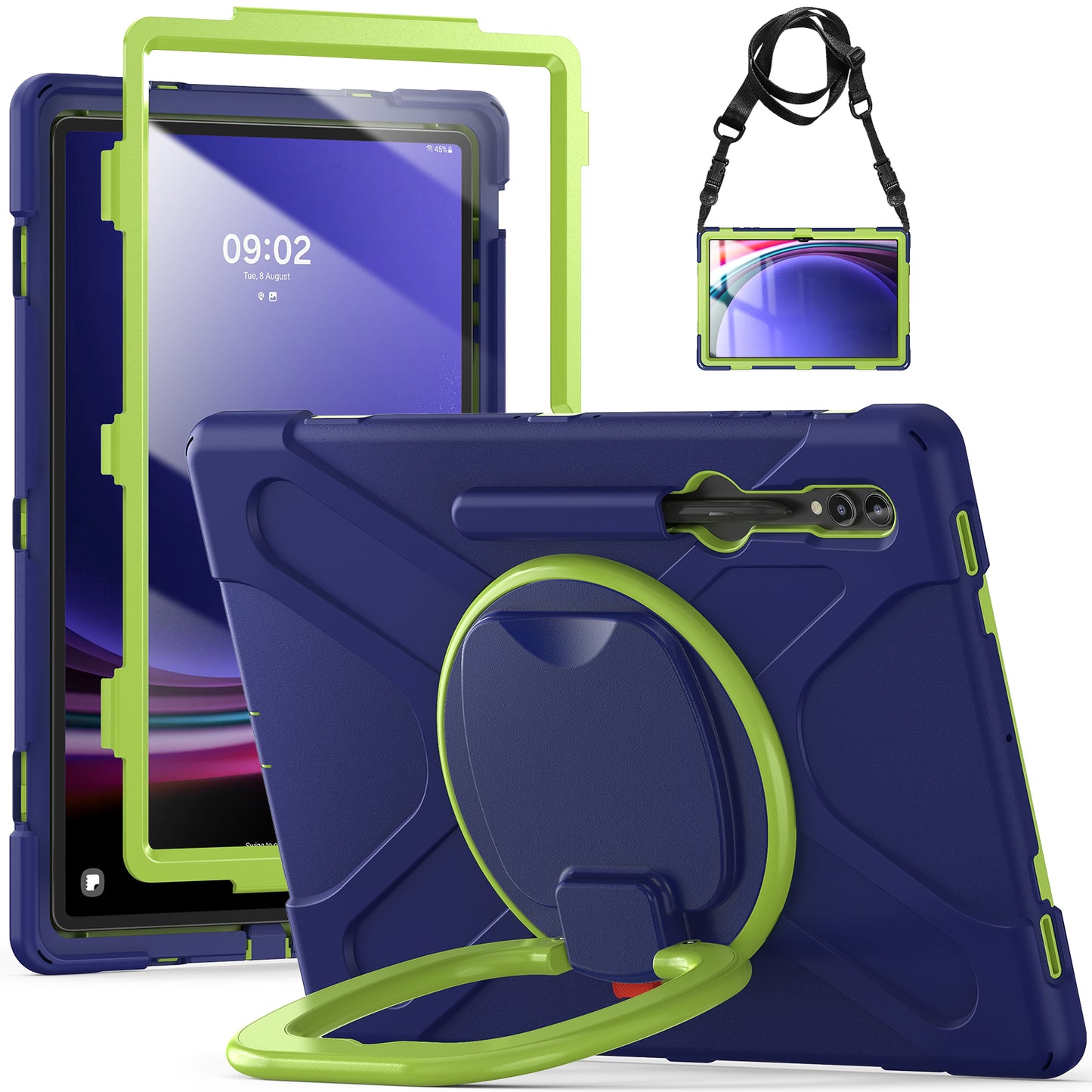 Pirate Box Rotating Hook Stand Galaxy Tab S9 Ultra Case