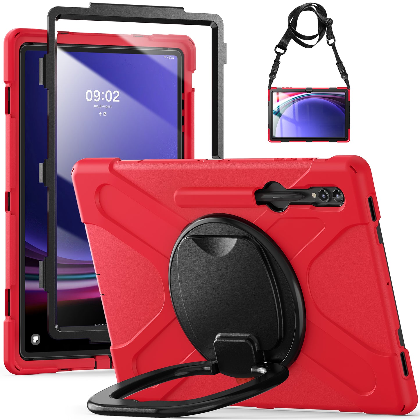 Pirate Box Rotating Hook Stand Galaxy Tab S9 Ultra Case