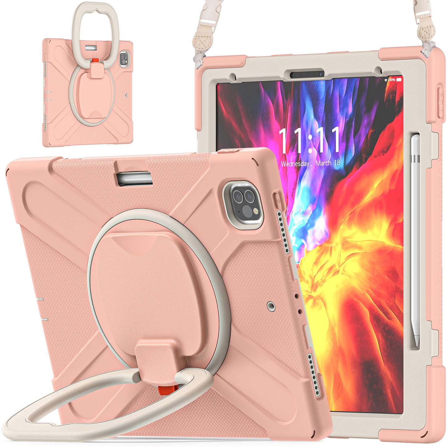 Pirate Box Rotating Hook Stand iPad Pro 12.9 2020 Case