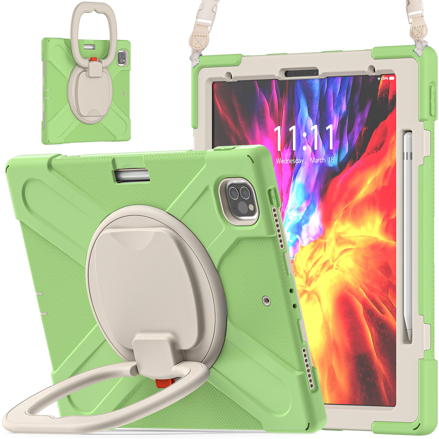 Pirate Box Rotating Hook Stand iPad Pro 12.9 2020 Case