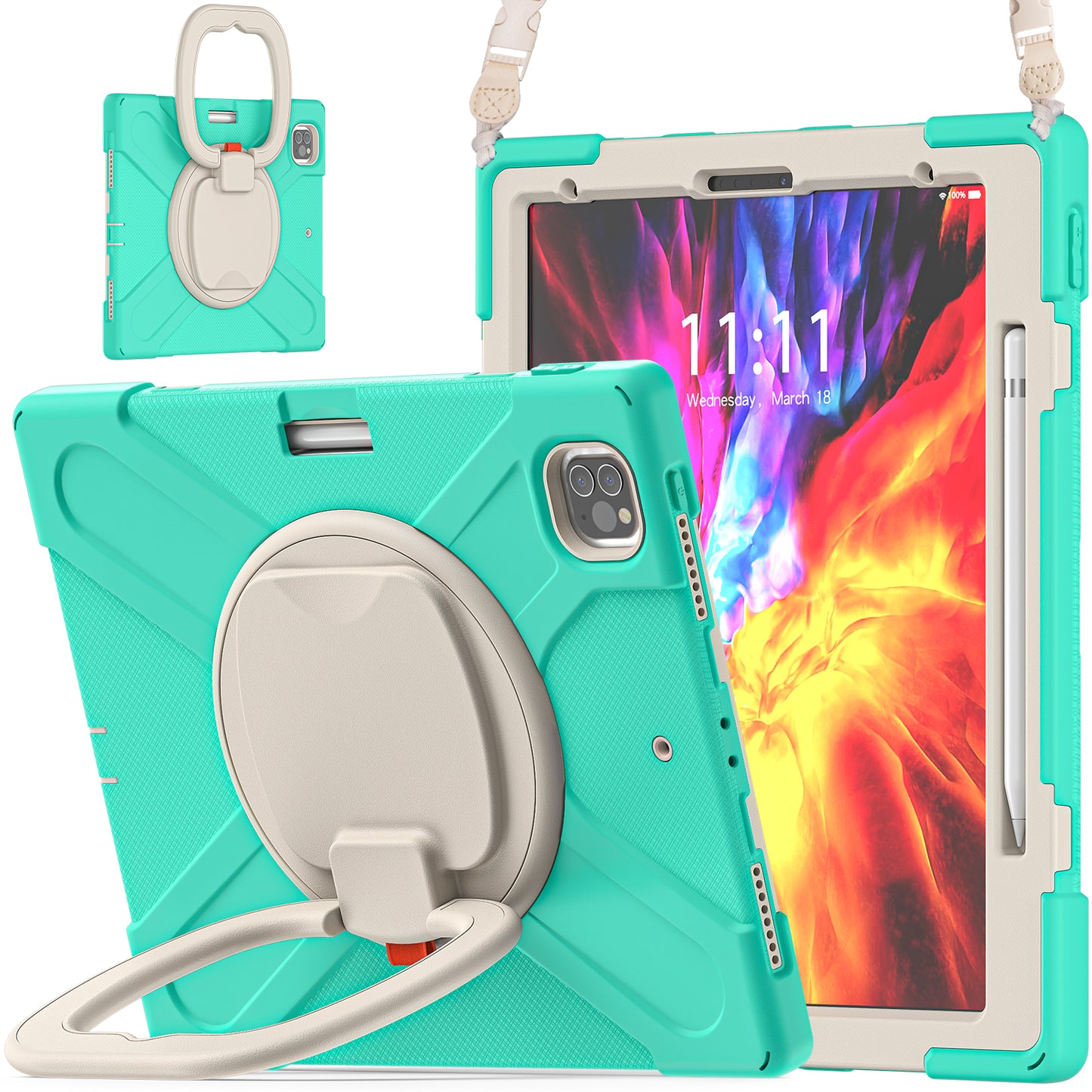 Pirate Box Rotating Hook Stand iPad Pro 12.9 2020 Case