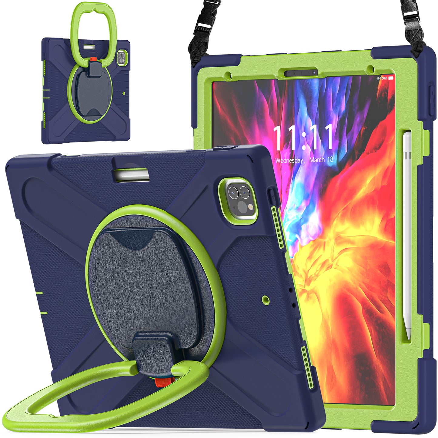 Pirate Box Rotating Hook Stand iPad Pro 12.9 2020 Case