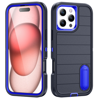 Defender iPhone 16 Pro Case Rotating Ring Stand