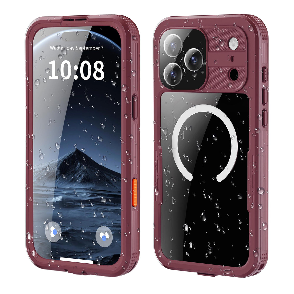 Ultramarine Technology with Heavy-Duty MagSafe Waterproof Phone Case with Lanyard