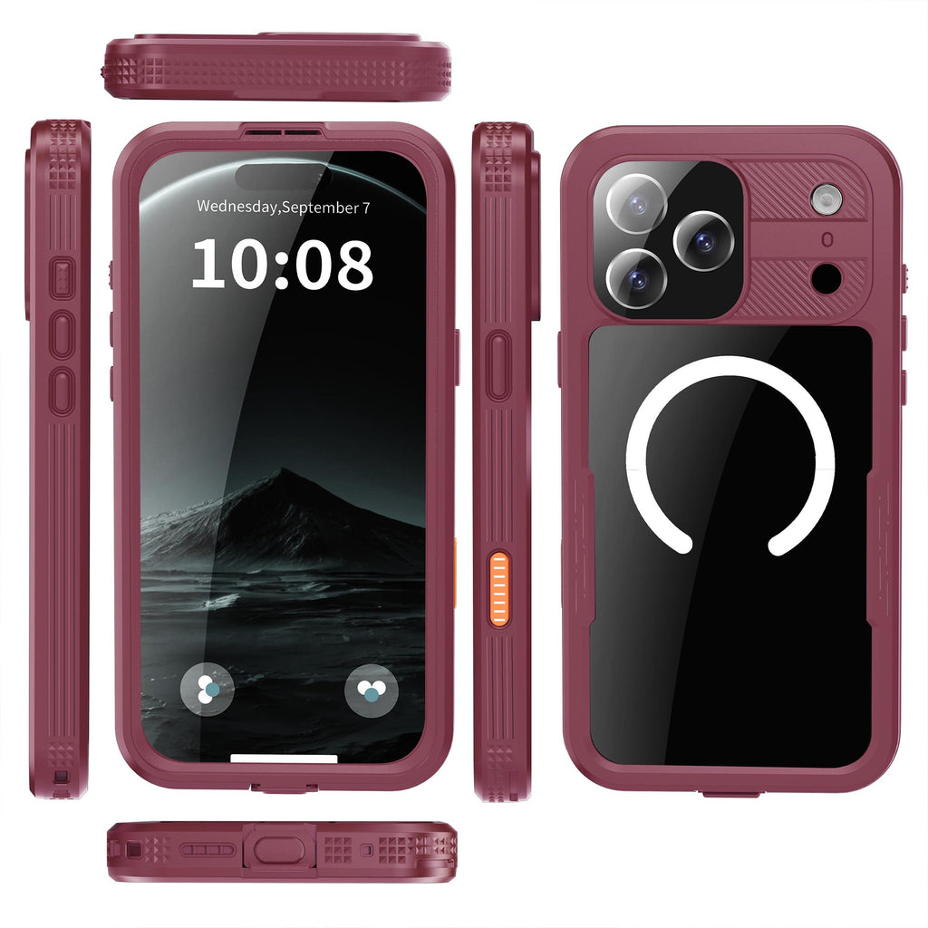 Ultramarine Technology with Heavy-Duty MagSafe Waterproof Phone Case with Lanyard