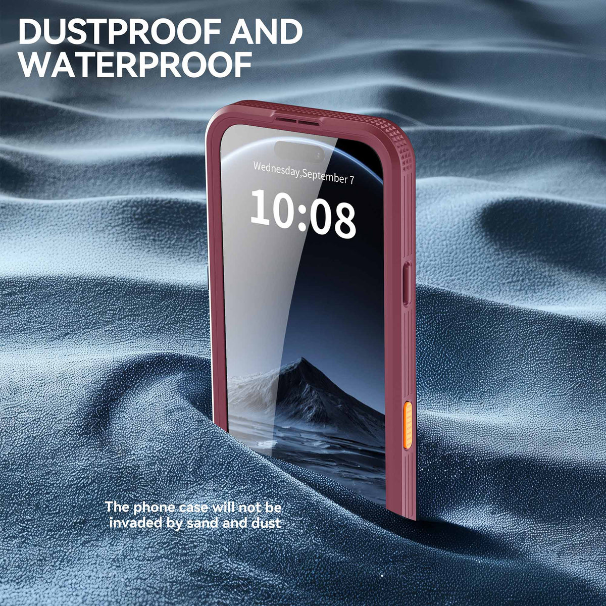 Ultramarine Technology with Heavy-Duty MagSafe Waterproof Phone Case with Lanyard