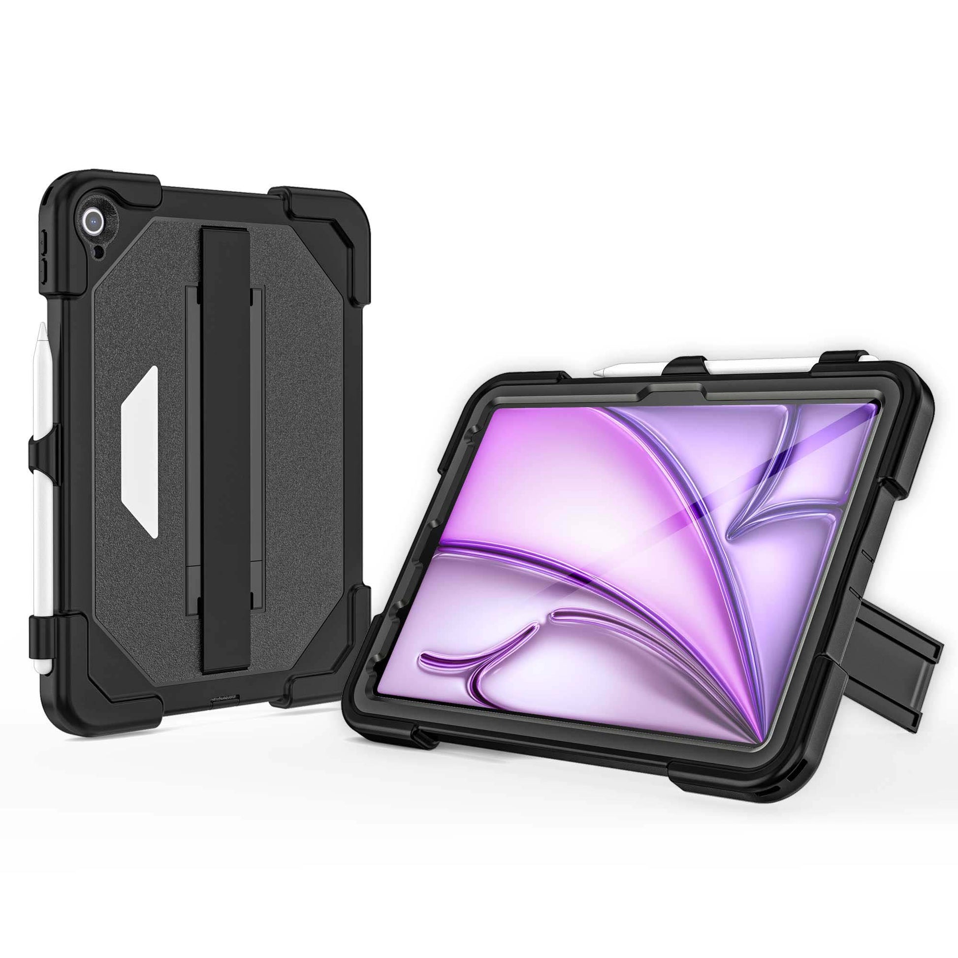 Ultramarine Technology Heavy Duty Military Tablet Case with Hand Strap & Screen Protector - iPad Air 7th Gen
