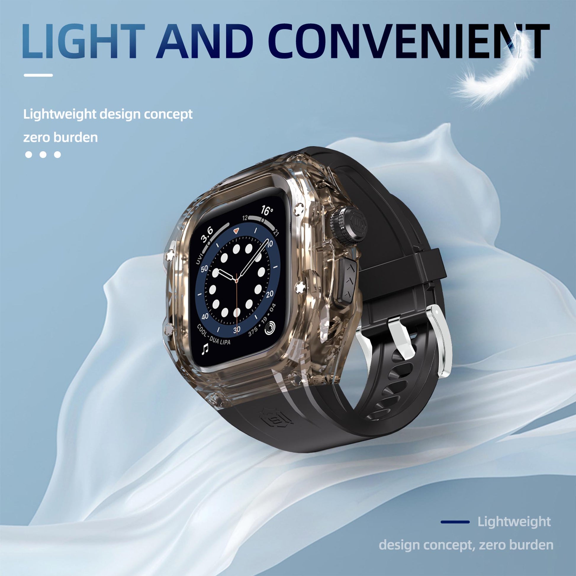 Ultramarine Technology Heavy-Duty Protective Watch Case with Integrated Silicone Strap - Apple Watch Ultra