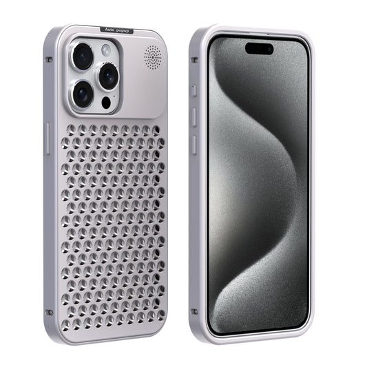 R-Just Aromatherapy iPhone 15 Plus Phone Case Metal Heat Dissipation