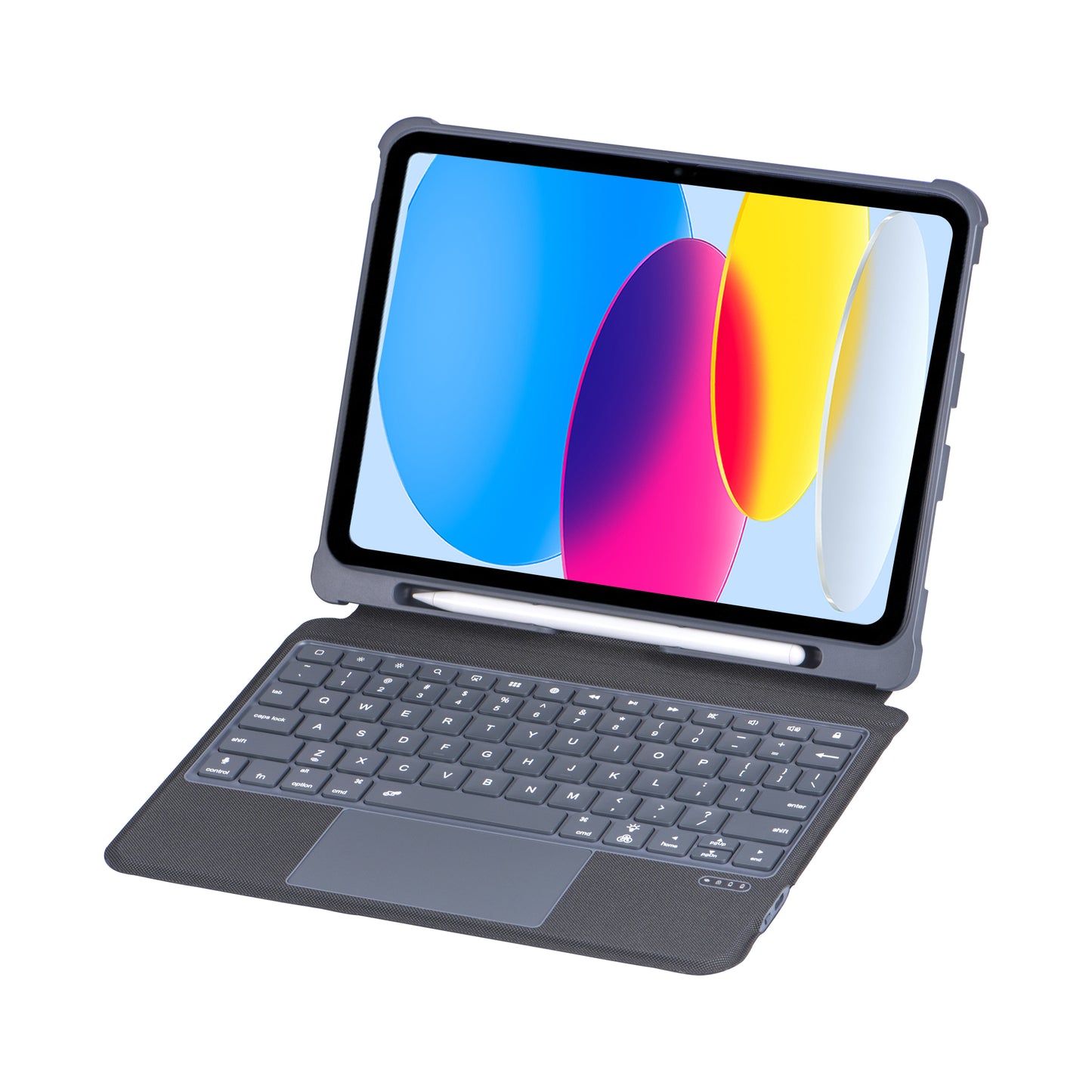 Folio Stand Detachable Leather Keyboard iPad 10 Case