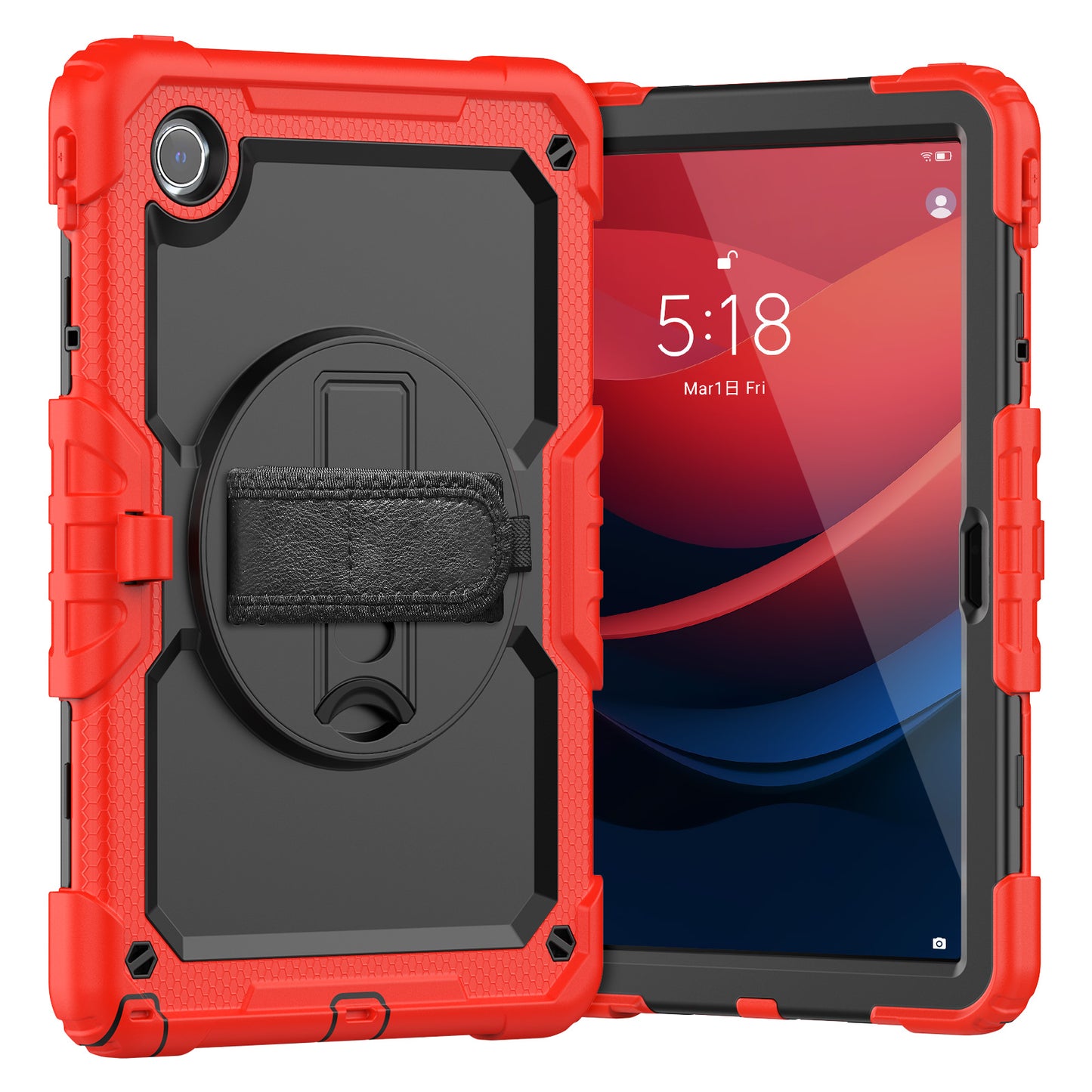 Tough Strap Built-in Screen Protector Lenovo Tab M11 (2024) Case Stand