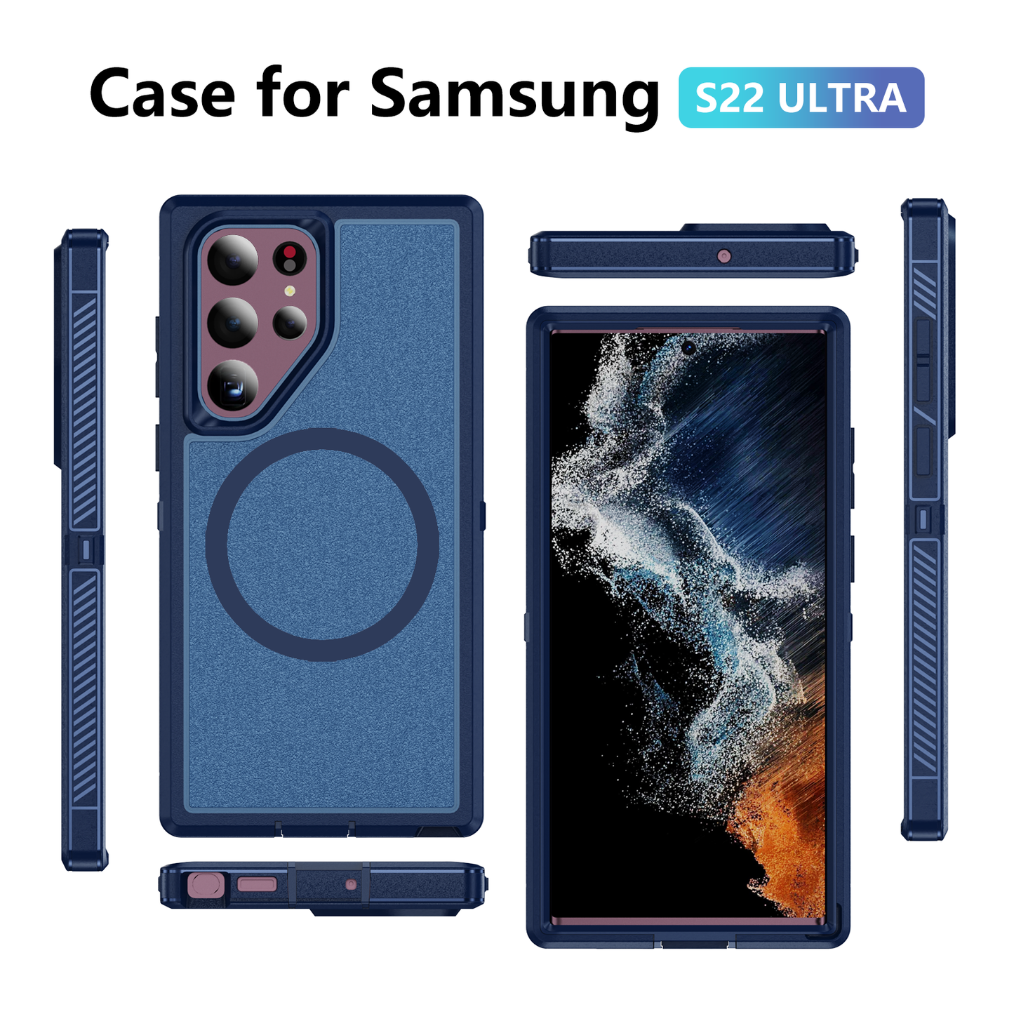 Guardian Matte Galaxy S22 Ultra Case Magsafe Charging