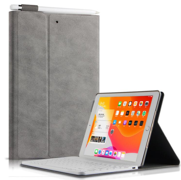 Soft Luxury Keyboard Apple iPad 7 Case Book Detachable