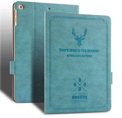 Destiny Imitation Deer Leather Apple iPad 5 Case Folio Stand