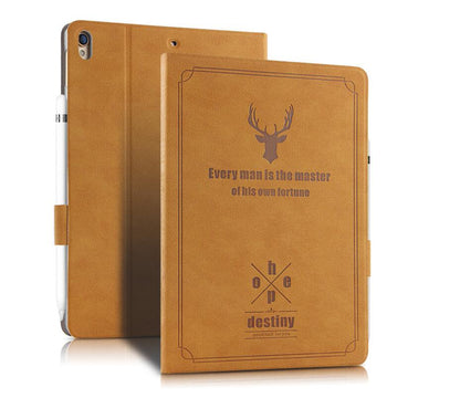 Destiny Imitation Deer Leather Apple iPad Pro 10.5 Case Folio Stand