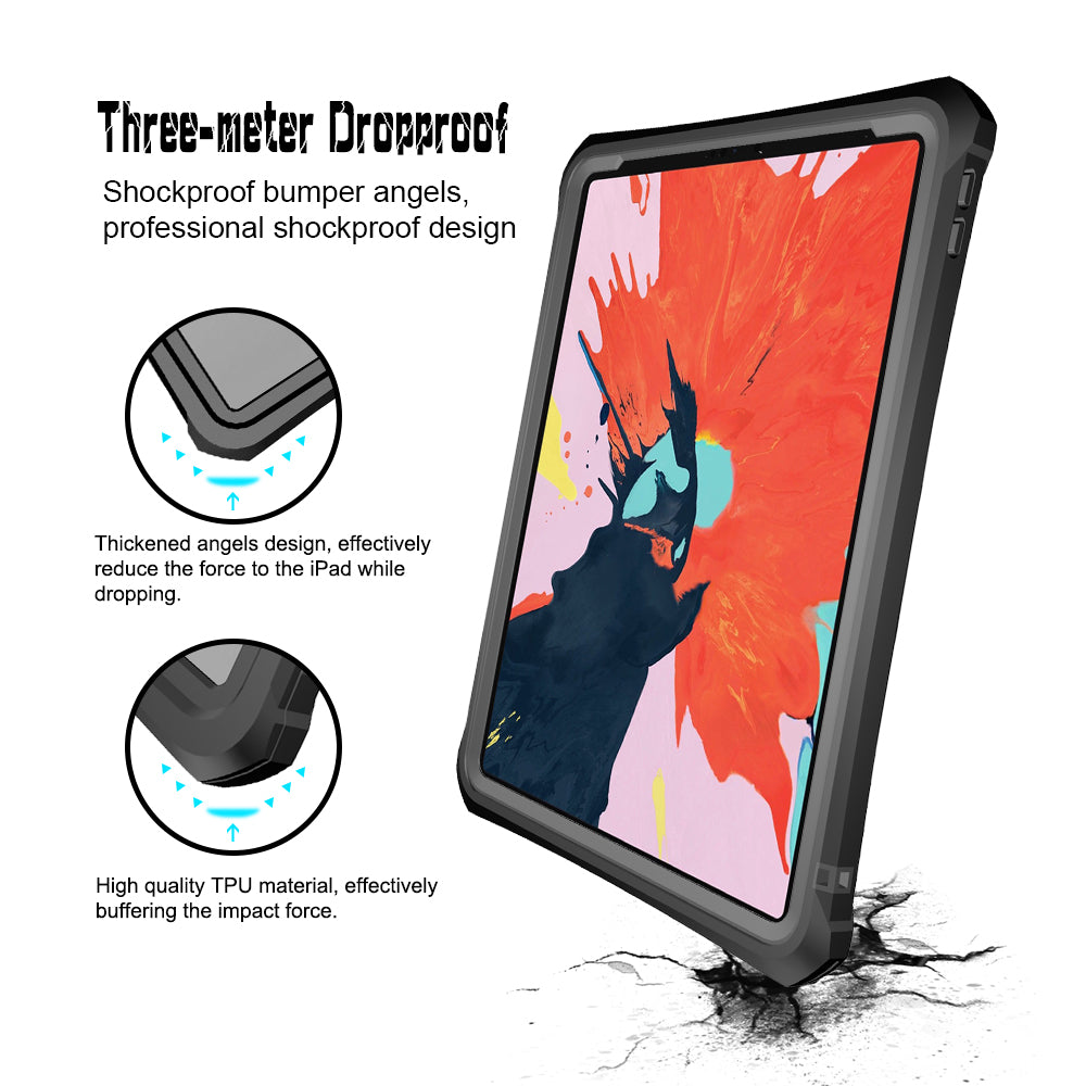 Armored Protection Waterproof Apple iPad Pro 11 (2018) Case Crystal