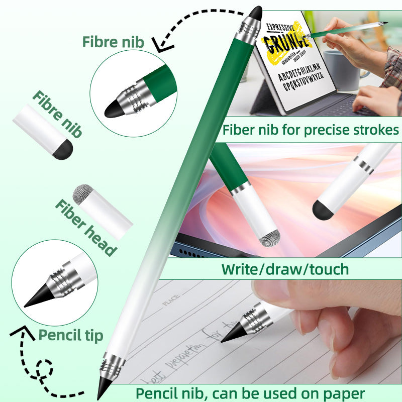 Ultramarine Technology iPad Android Microsoft Surface 4-in-1 Gradient Capacitive Stylus Pen Wide Working