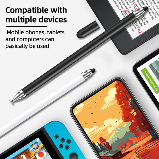 Ultramarine Technology iPad Samsung 4-in-1 Universal Capacitive Stylus Pen Replaceable Nib Work Multiple Devices