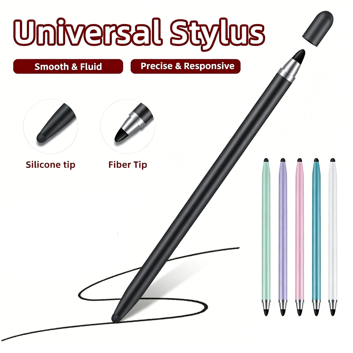 Ultramarine Technology iPad iPhone & Android Candy 2-in-1 Universal Capacitive Stylus Pen Universal