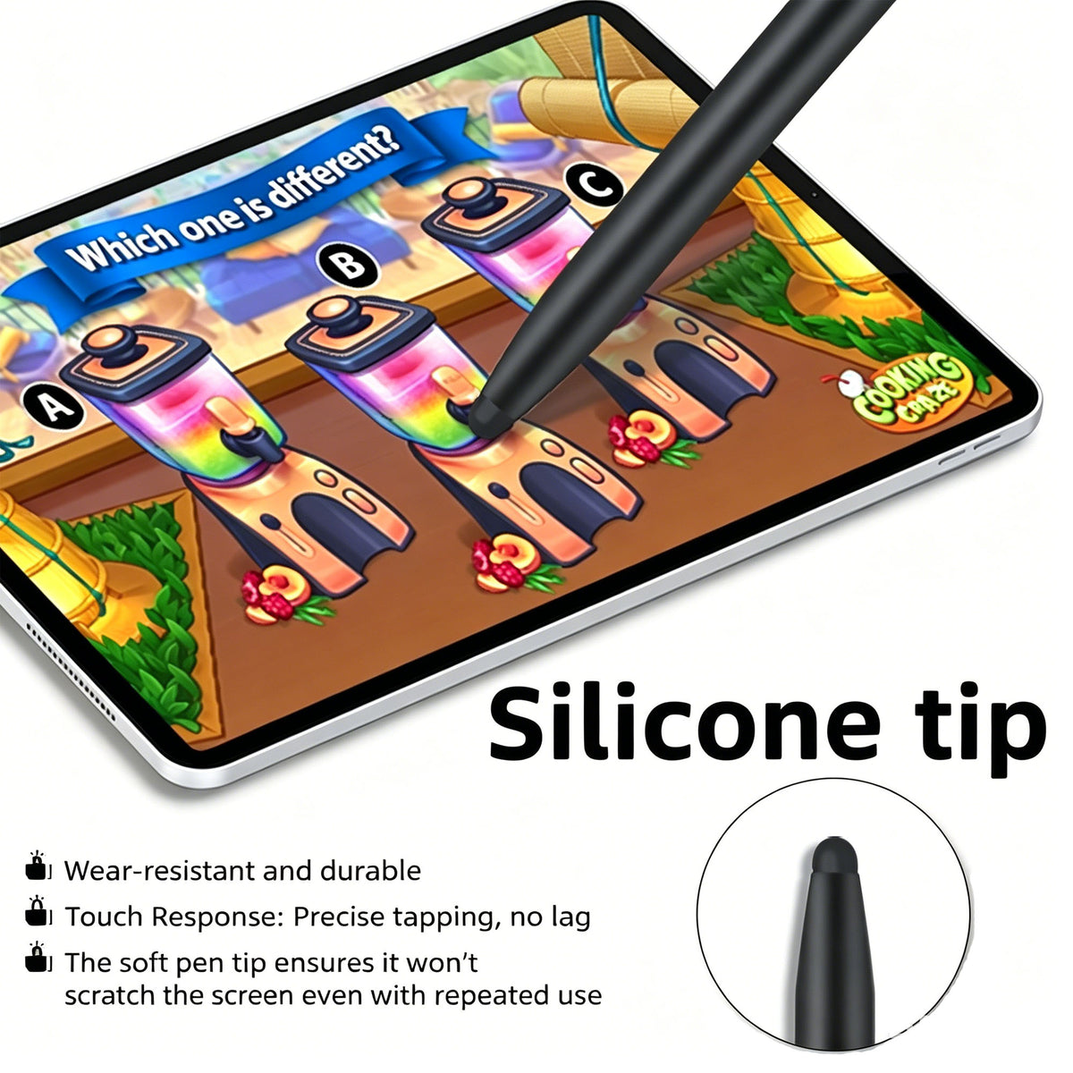 Ultramarine Technology iPad iPhone & Android Candy 2-in-1 Universal Capacitive Stylus Pen Silicone Tip