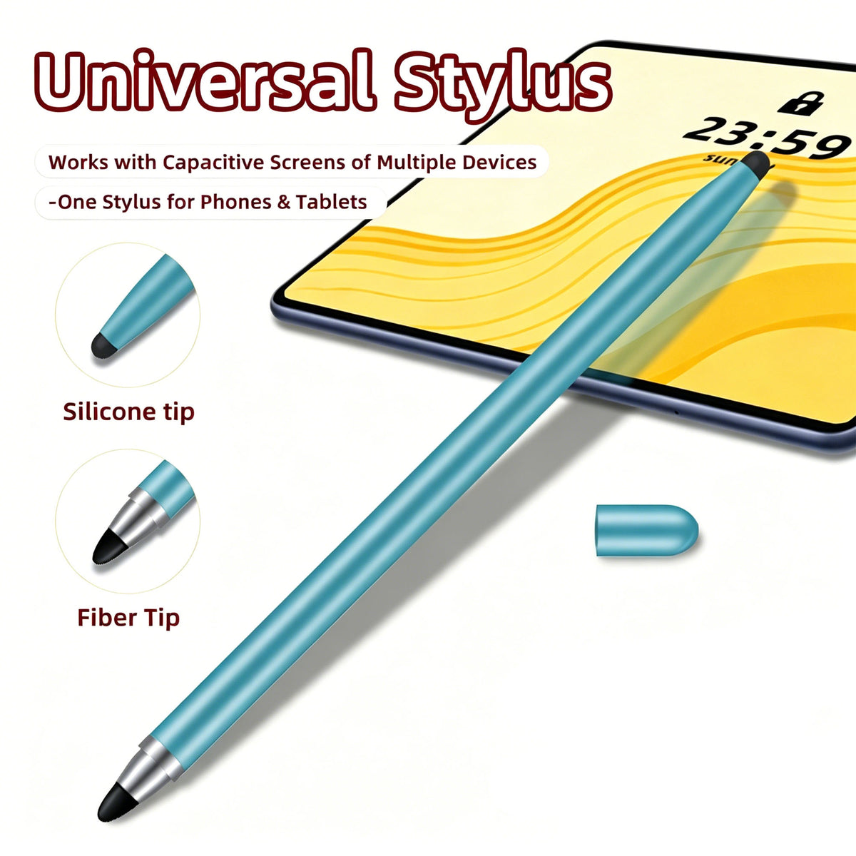 Ultramarine Technology iPad iPhone & Android Candy 2-in-1 Universal Capacitive Stylus Pen Blue Color