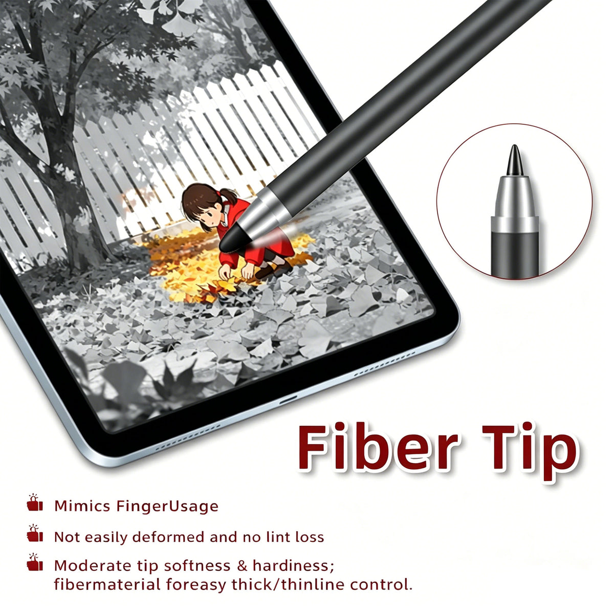 Ultramarine Technology iPad iPhone & Android Candy 2-in-1 Universal Capacitive Stylus Pen Fiber Tip