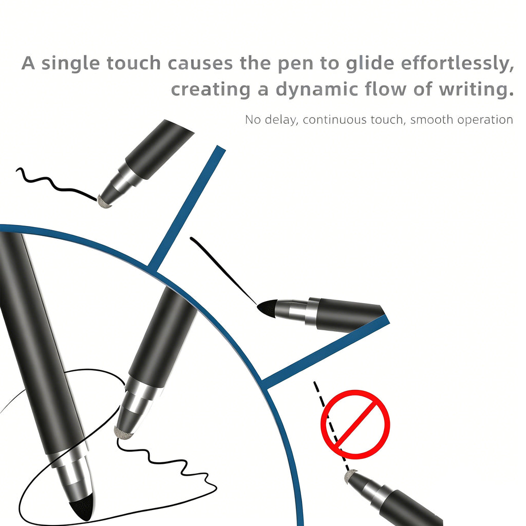 Ultramarine Technology iPad iPhone Android Commander 2-in-1 Dual-Tip Capacitive Stylus Pen 