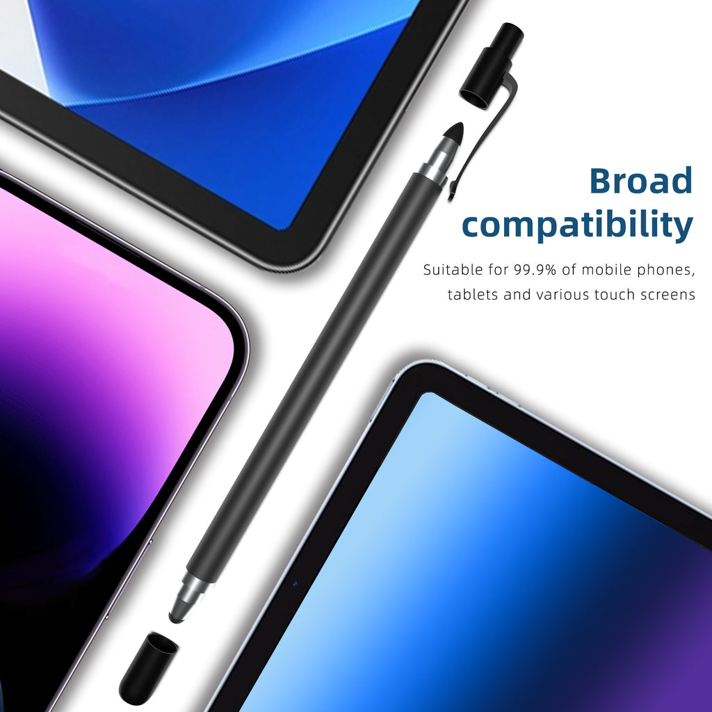 Ultramarine Technology iPad iPhone Android Commander 2-in-1 Dual-Tip Capacitive Stylus Pen Work Devices