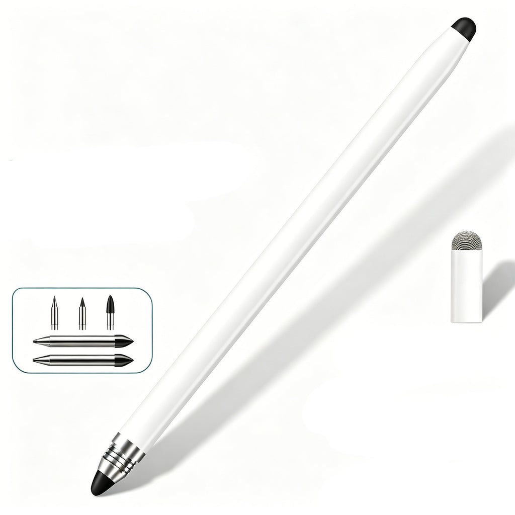 Ultramarine Technology iPad, iPhone & Samsung Candy 3-in-1 Universal Capacitive Stylus Pen White Writing