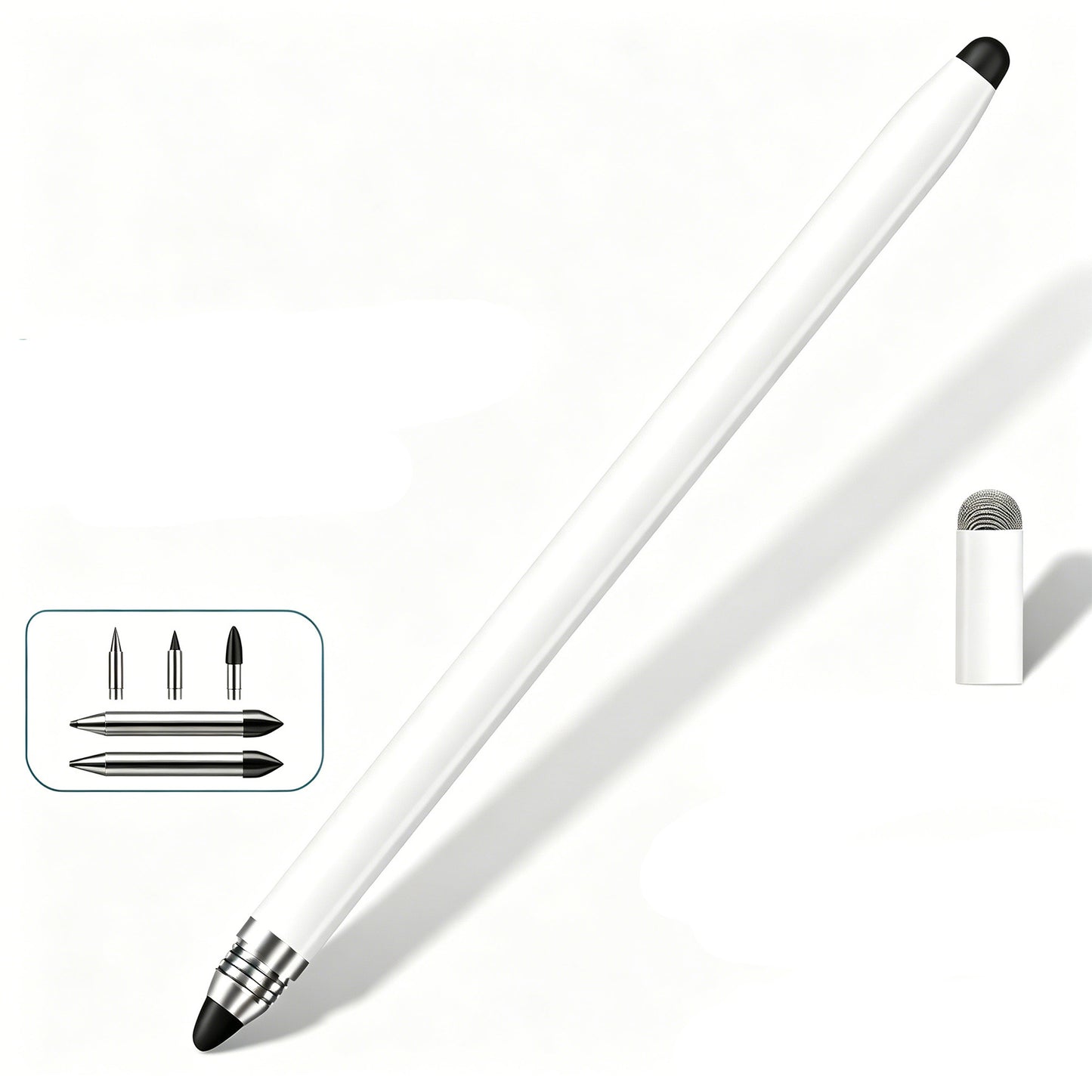 Ultramarine Technology iPad, iPhone & Samsung Candy 3-in-1 Universal Capacitive Stylus Pen White Writing