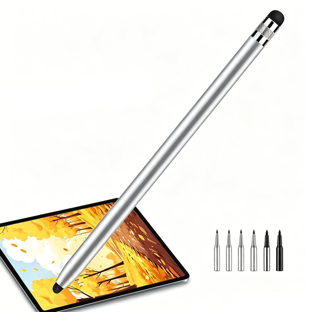 Ultramarine Technology iPad, iPhone & Samsung Candy 3-in-1 Universal Capacitive Stylus Pen Silver