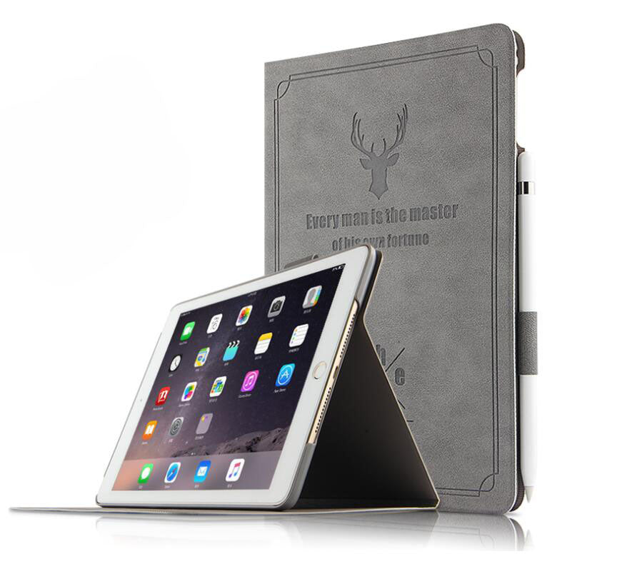 Destiny Imitation Deer Leather Apple iPad Mini 4 Case Folio Stand