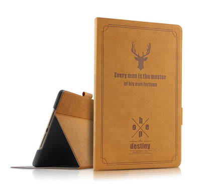 Destiny Imitation Deer Leather Apple iPad Mini 4 Case Folio Stand