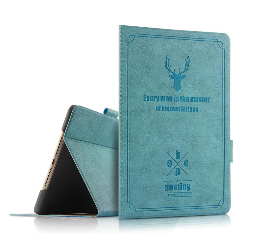 Destiny Imitation Deer Leather Apple iPad Mini 4 Case Folio Stand