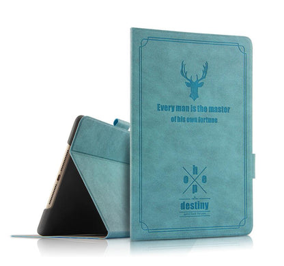 Destiny Imitation Deer Leather Apple iPad Mini 4 Case Folio Stand