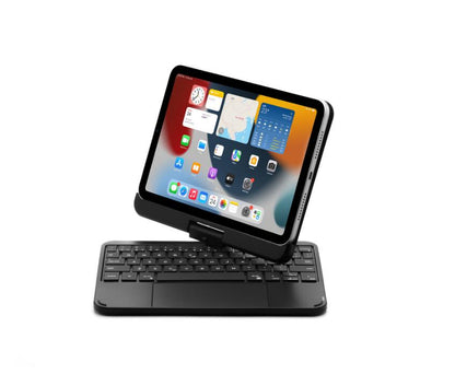 Aluminium Rotating Clamshell Backlit Keyboard iPad Mini 6 Case Stand